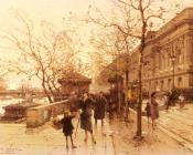 Le Louvere Et La Passerelle Des Arts - 尤金·加林·拉卢